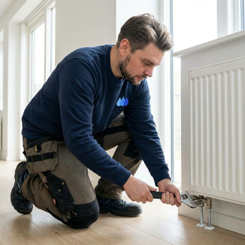 Radiator montering i Nørrebro
